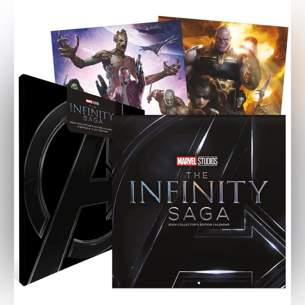 Marvel Infinity Saga 2024 Calendar - Black and Silver